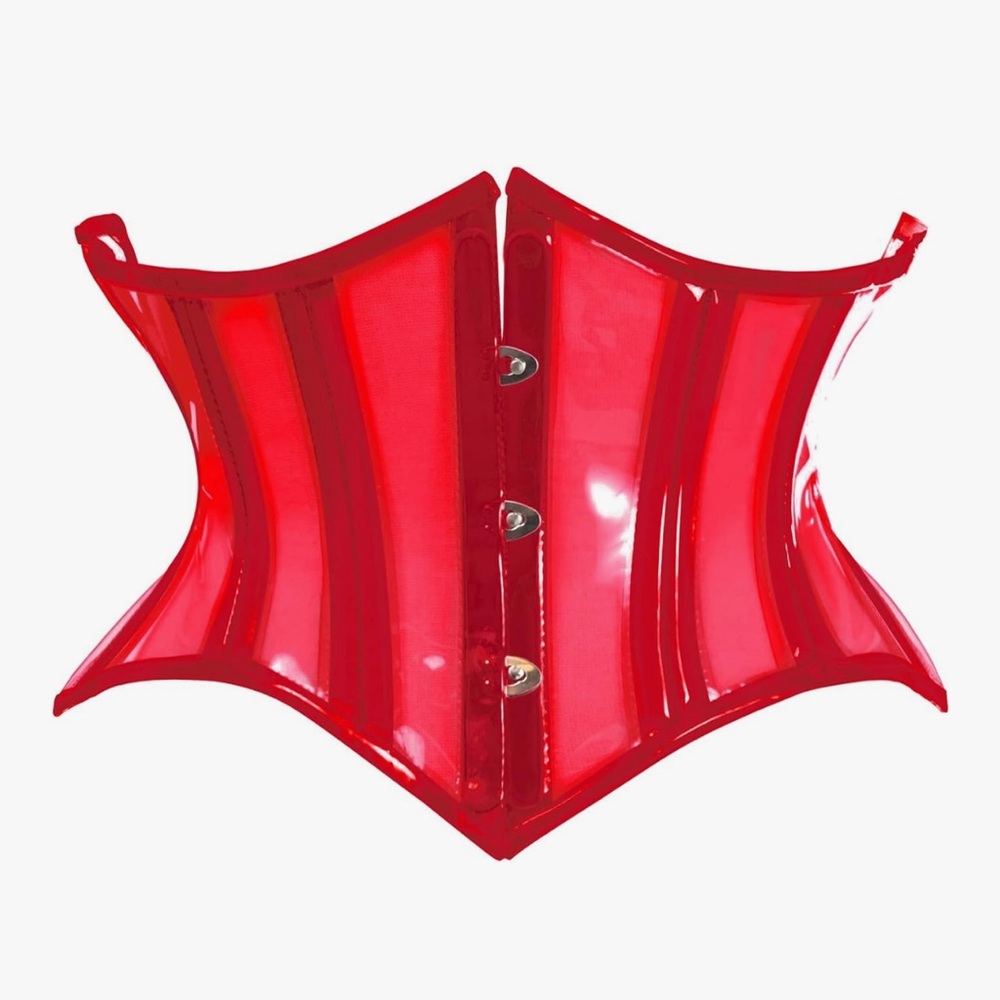 Daisy Corsets lavish curvy cut red mini cincher